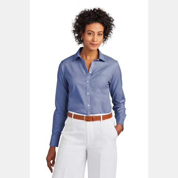 Women's Wrinkle Free Stretch Pinpoint Shirt Thumbnail