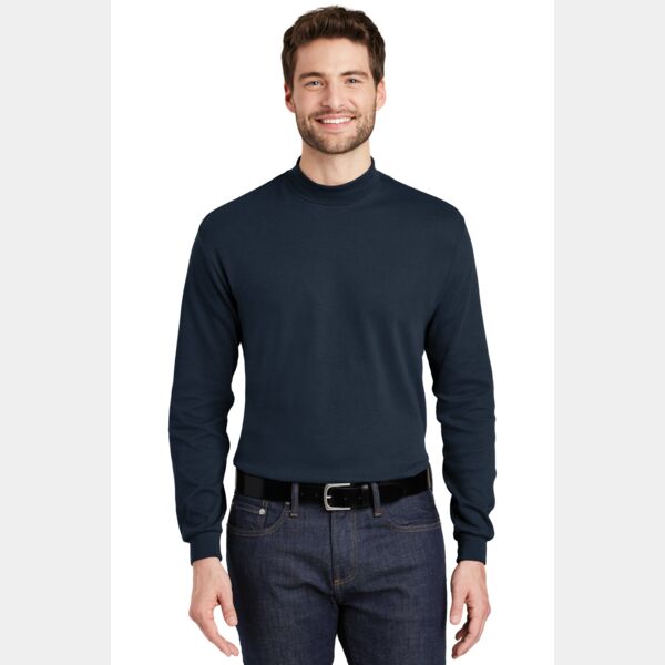 Interlock Knit Mock Turtleneck Thumbnail