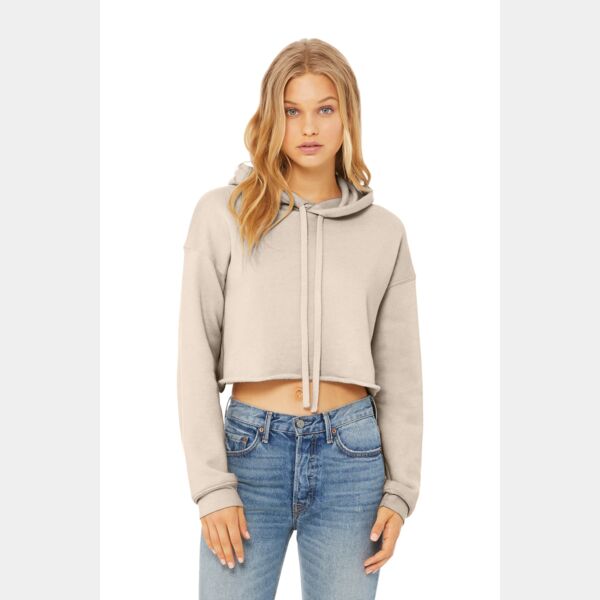 Women's Sponge Fleece Cropped Fleece Hoodie Thumbnail