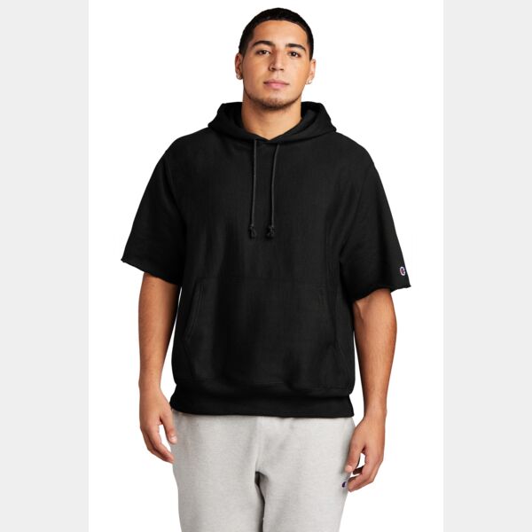 Reverse Weave ® Short Sleeve Hooded Sweatshirt Thumbnail