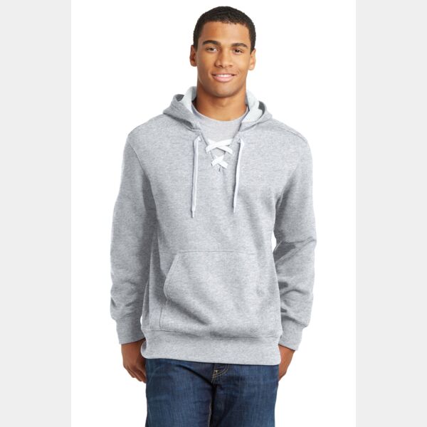 Syensqo Lace Up Pullover Hooded Sweatshirt Thumbnail