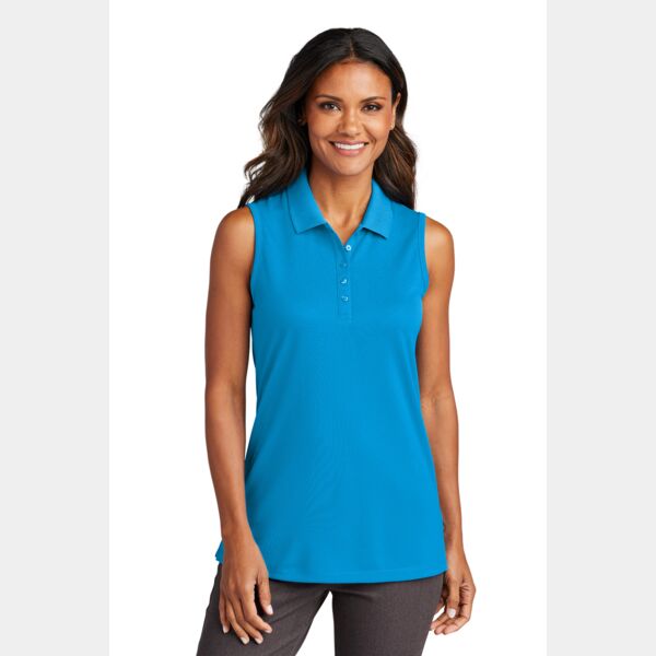 Syensqo Ladies Dry Zone ® UV Micro Mesh Sleeveless Polo Thumbnail