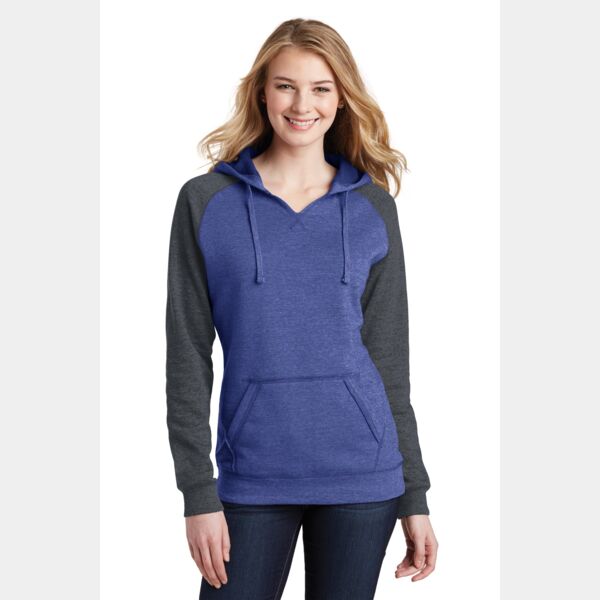 Juniors Lightweight Fleece Raglan Hoodie Thumbnail